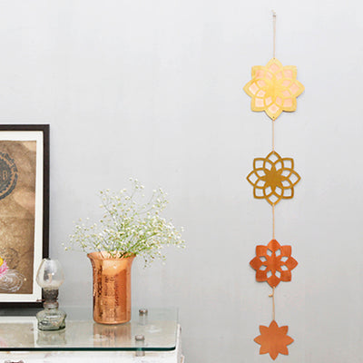 Lotus Meditation Copper Hanging Wall Decor