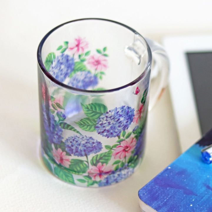 Delicate Printed Glass Mug I 350 ML