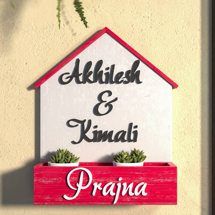 House Shaped Planter Nameboard