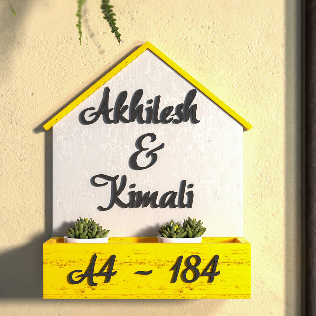 House Shaped Planter Nameboard