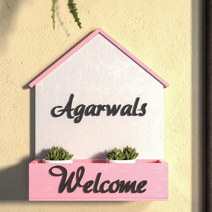 House Shaped Planter Nameboard