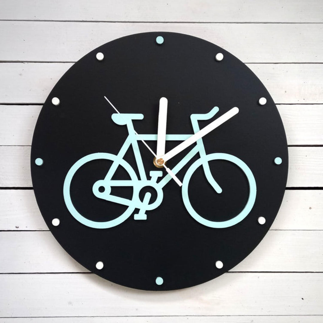 Bicycle Themed Wall Clock for Kids