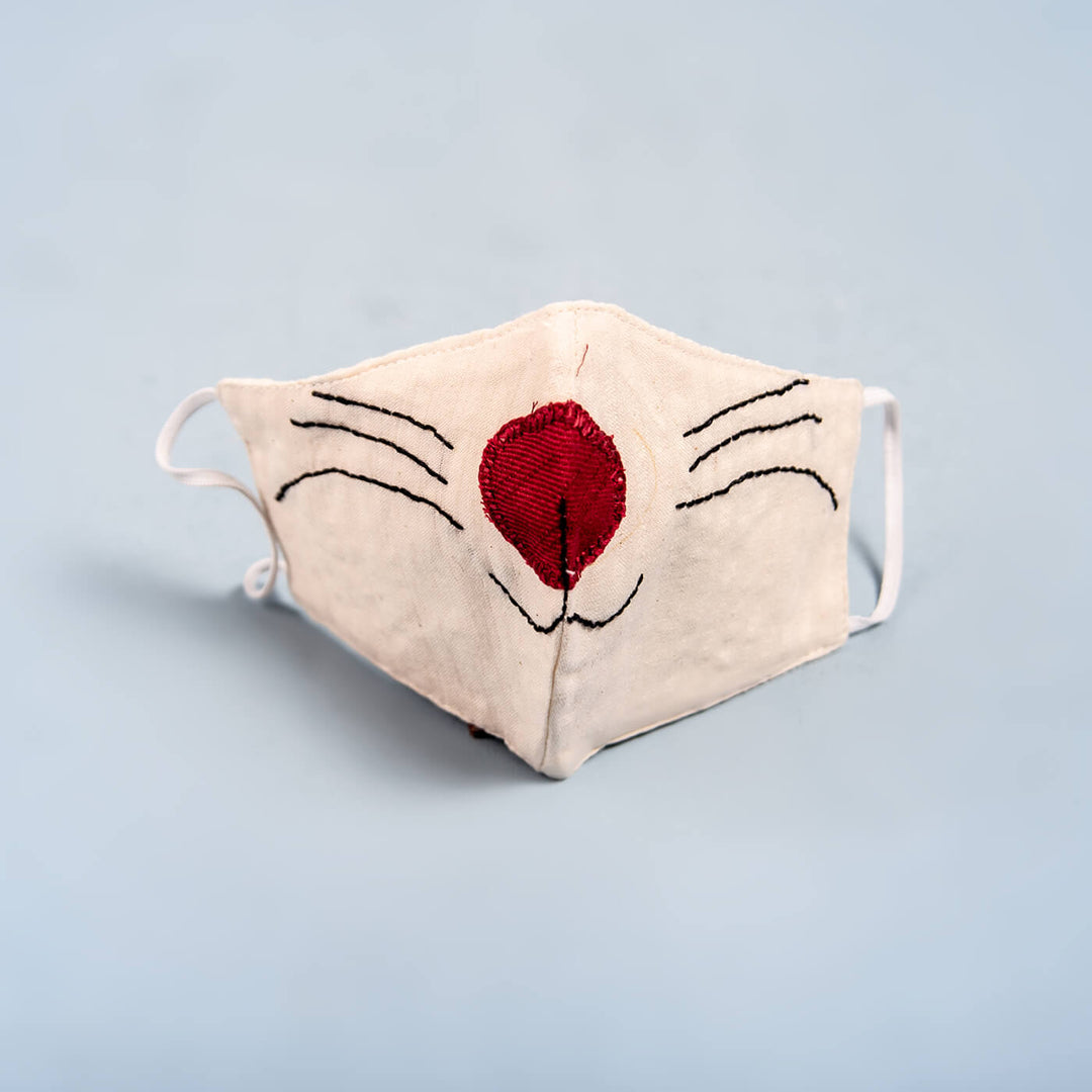 Applique Mask For Kids - Kitty