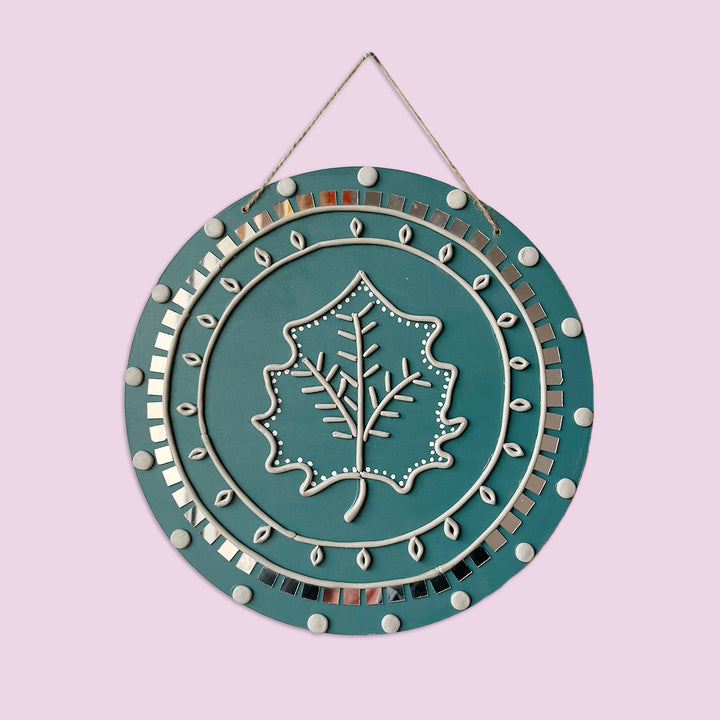 Maple Leaf Mirror Art Wall Decor