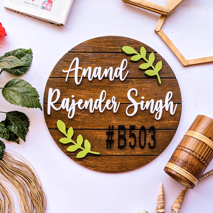Circular Nameboard