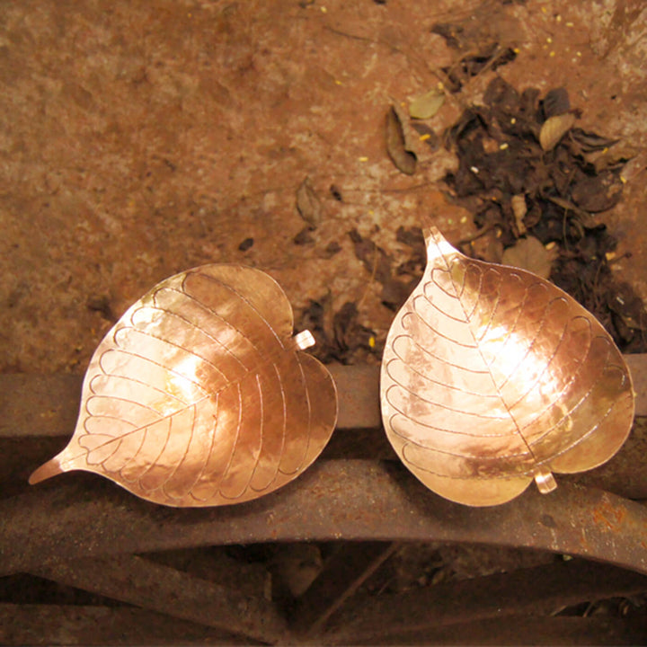 Prayer Leaf Platter - Set of 2