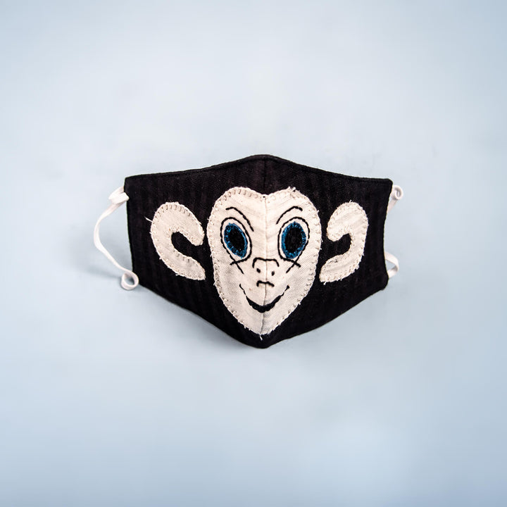 Applique Mask For Kids - Monkey - Zwende