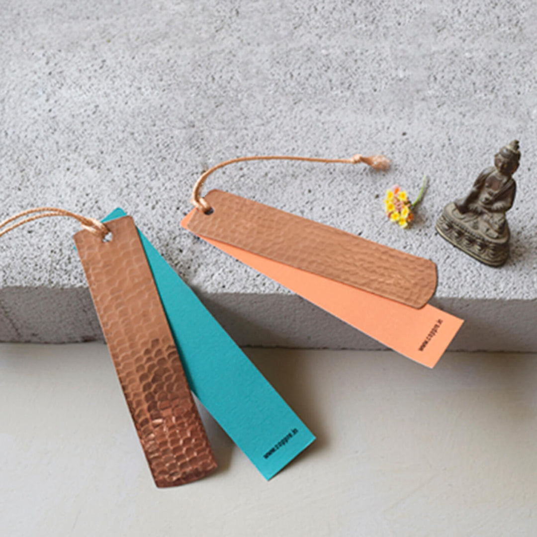 Beaten Copper Bookmarks - Set of 2
