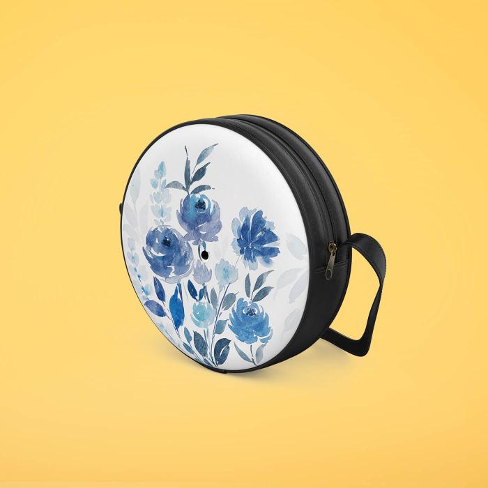 Black Round Sling Bag