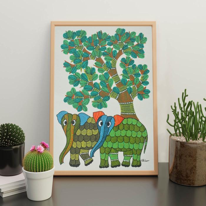 Gaj - Gond Painting 45 - Zwende