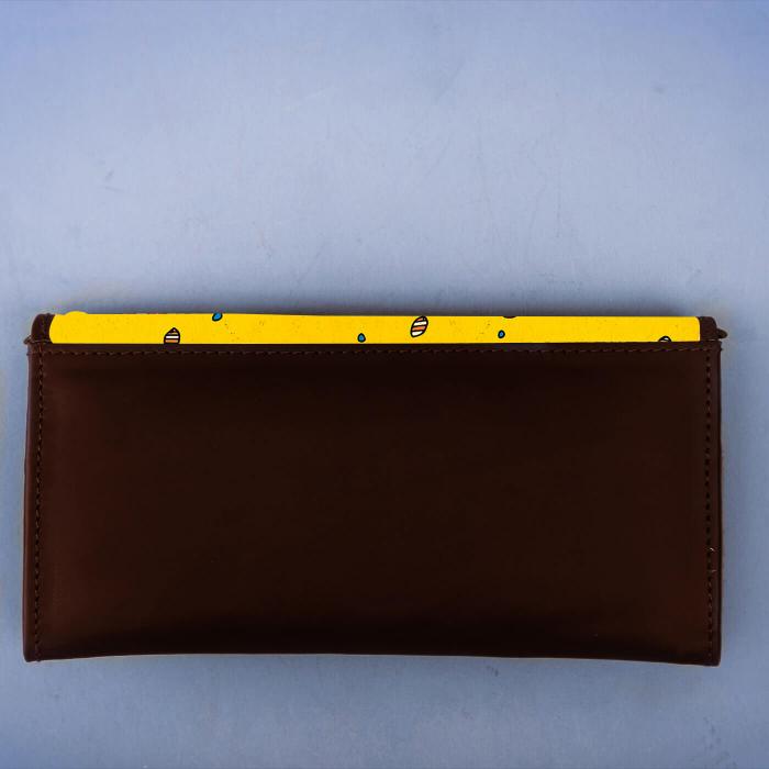 Vintage Sew Wallet in Dark Brown