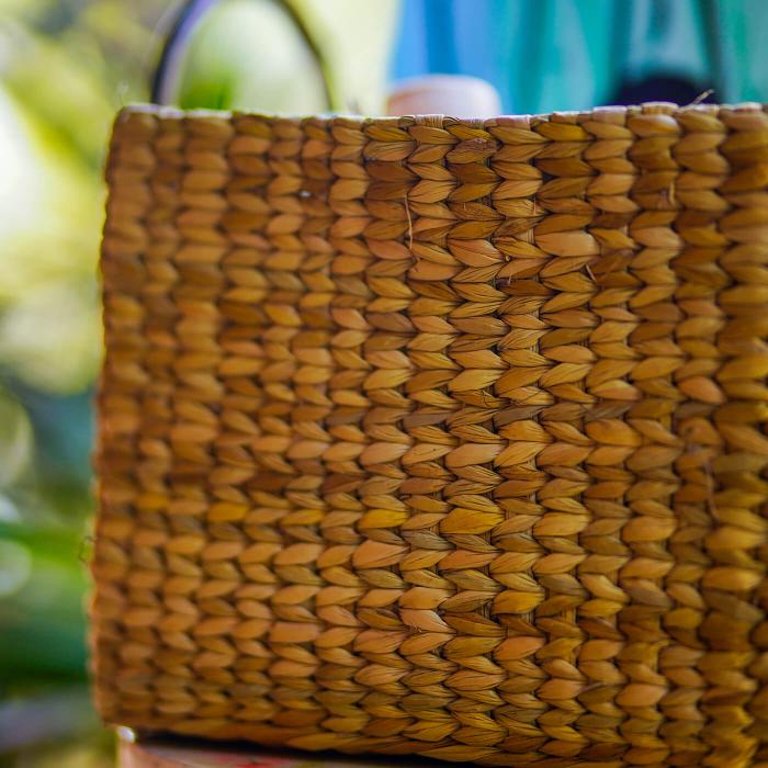 Kauna Organizer Basket with Cane Handles