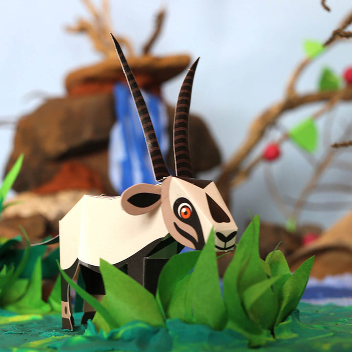 DIY Mini Endangered Animals Paper Craft Kit - Set of 12
