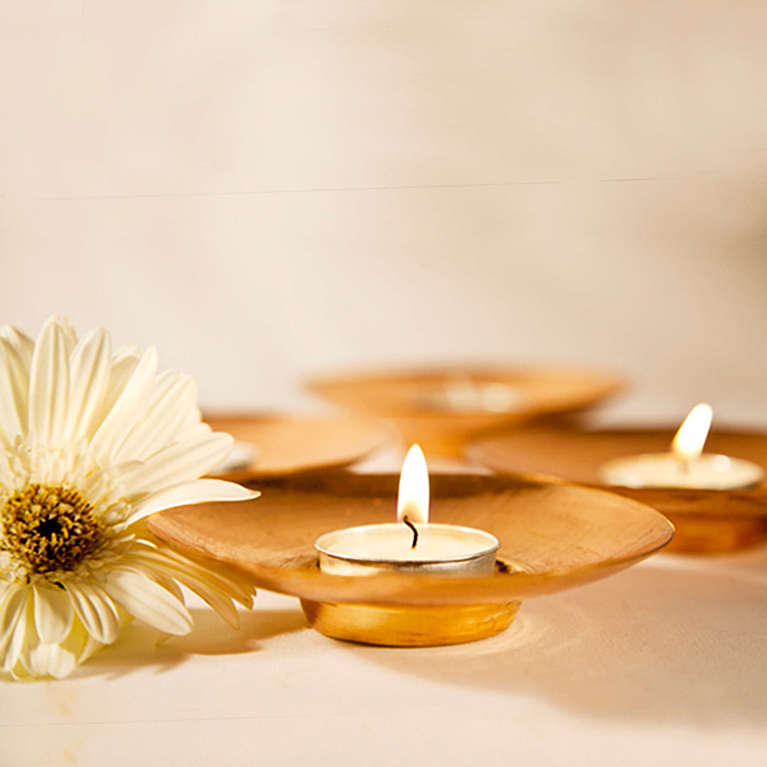 Circle of Light Copper Tealight Holder