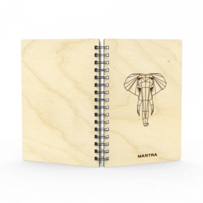 Laser Etched Diary in Birch - A5
