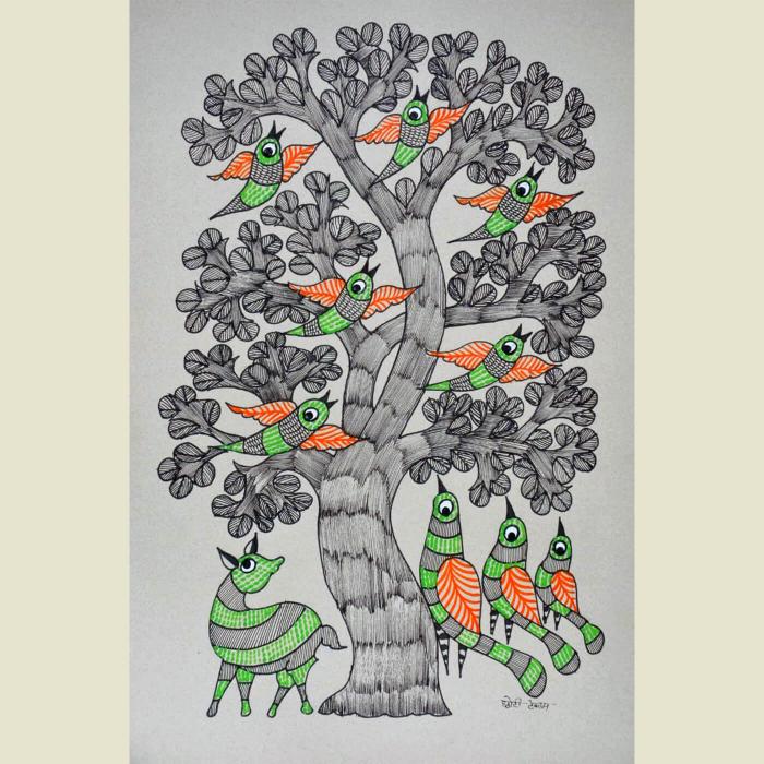 Khag - Gond Painting 4