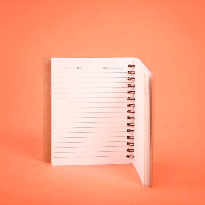 Orange Elephant Spiral Jotbook - A6