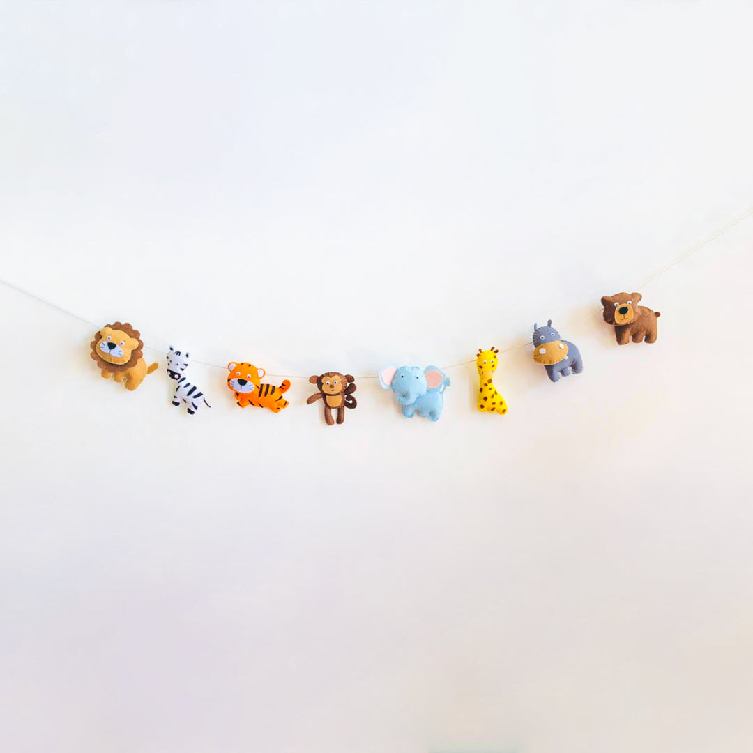 Handmade Animal Felt Kids Bunting