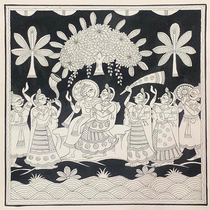 Celebration - Paper Phad Painting 005