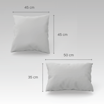 Square Cushion Cover (Single) - Natural Abstract Floral