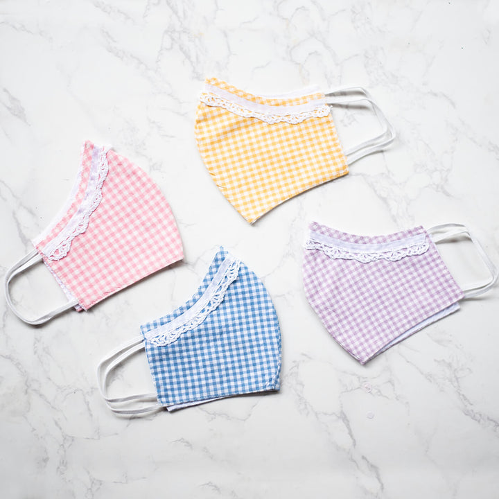 Mask with Crochet Laces - Set of 4 - Zwende