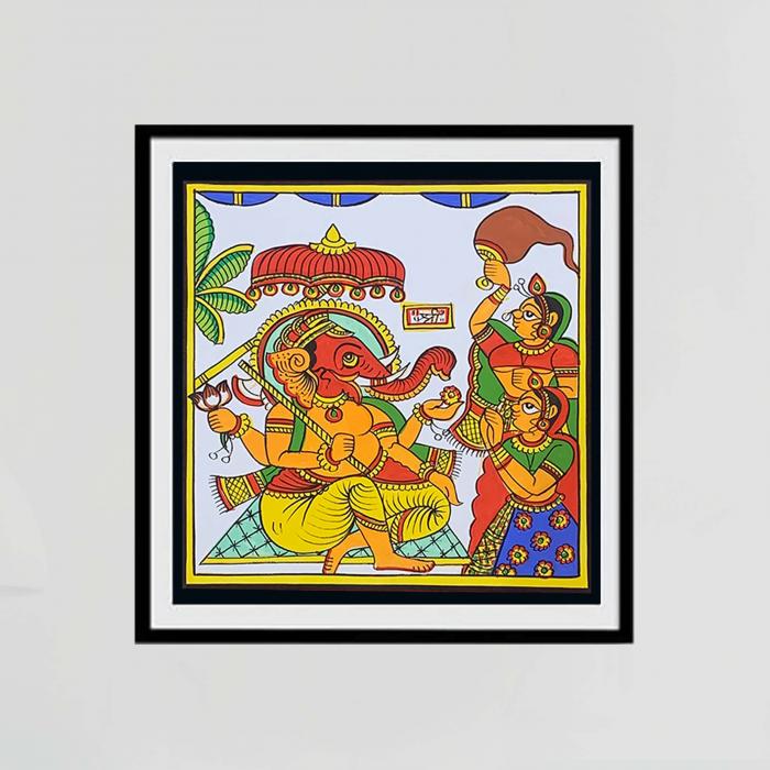 Lord Ganesha - Paper Phad Painting 083