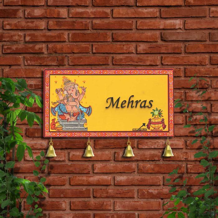 Hand-painted Pattachitra Nameboard