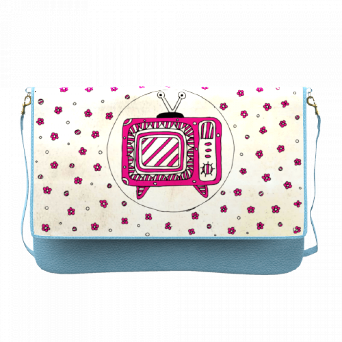 Everyday Sling Clutch with TV Art