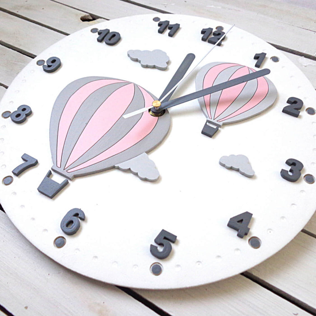 Balloon Themed Wall Clock for Kids