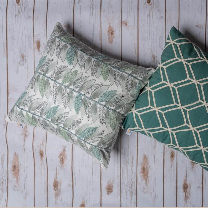 Square Cushion Covers (Set of 2) - Classic Nature & Ocean Geo Pat