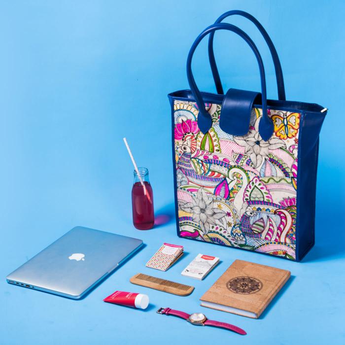 Lightweight Travel Tote in Royal Blue