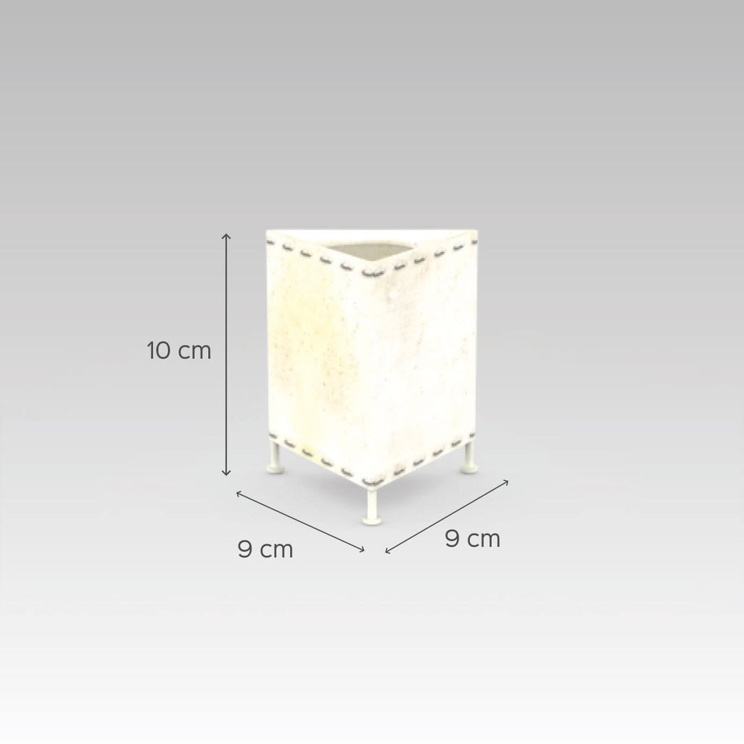 Hand Painted Parchment Leather Tholu Bommalata Tealight Lamp | 4 inches