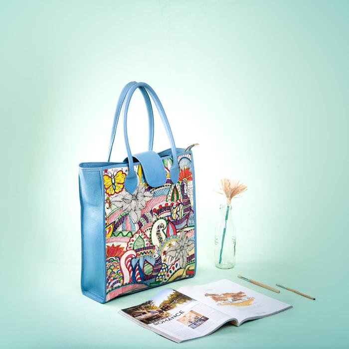 Jungle Doodle Overnight Tote