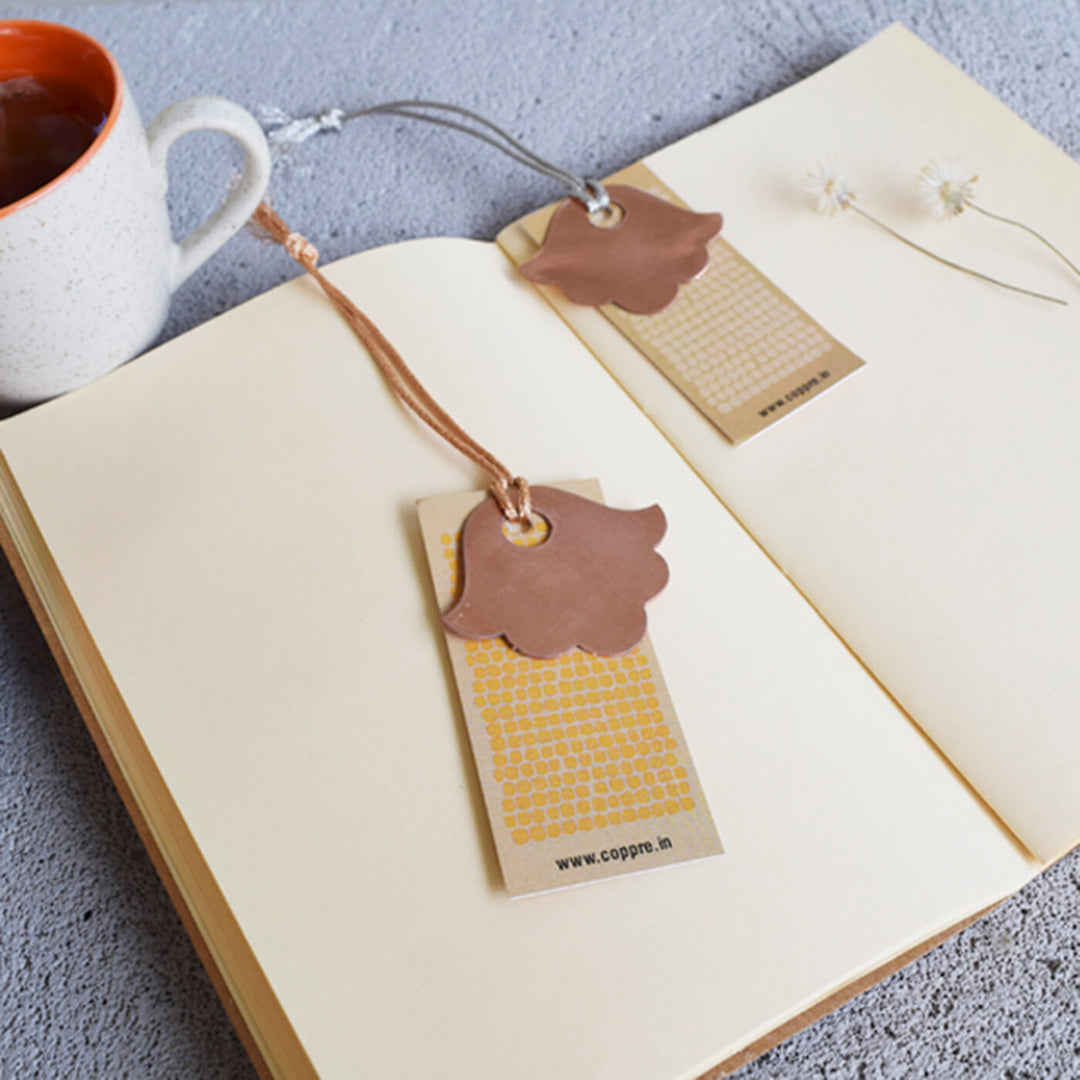 Floral Copper Bookmarks - Set of 2