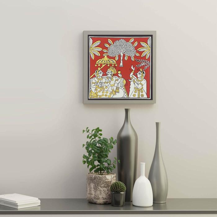 Royal Couple - Paper Phad Painting 121