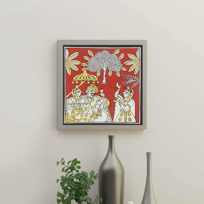 Royal Couple - Paper Phad Painting 121