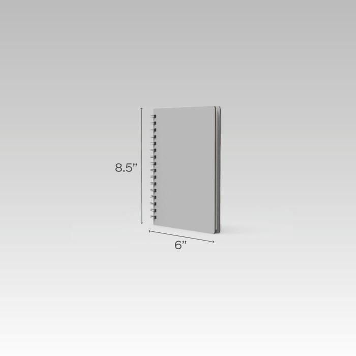 Monochrome Printed Mic Diary - A5 - The Indian Raga Collection