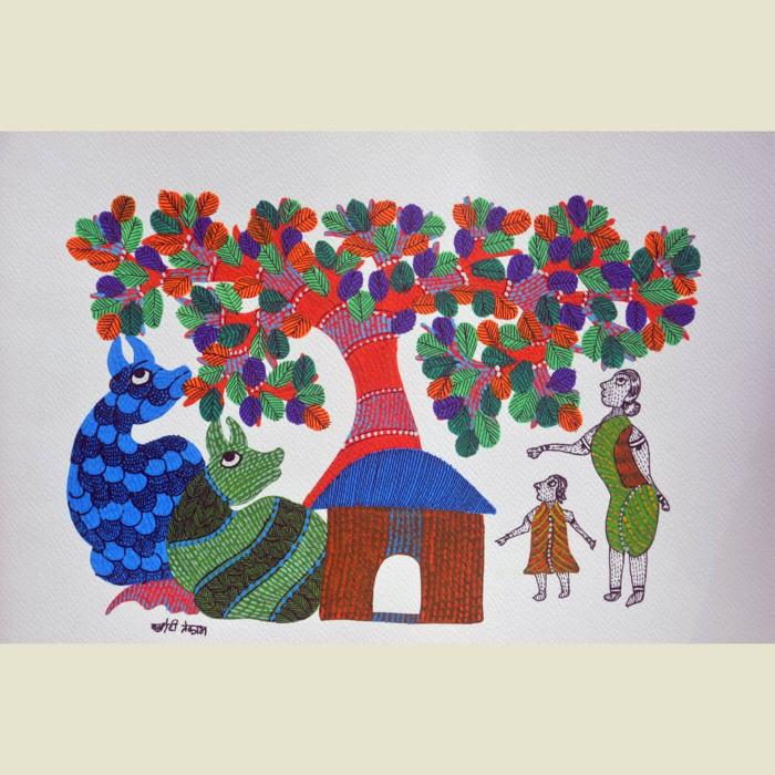 Rural Living - Gond Painting 21