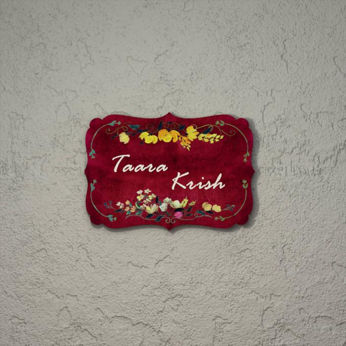 Victorian Rectangle Hand-painted Nameboard