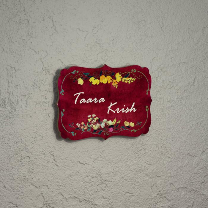 Victorian Rectangle Hand-painted Nameboard