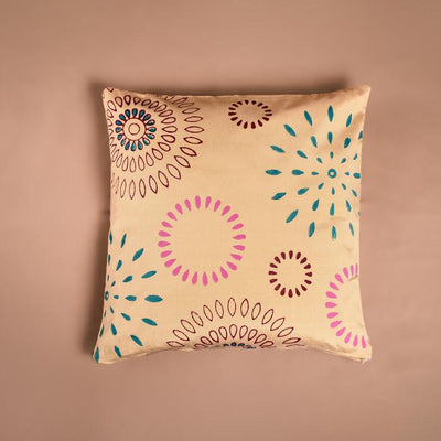 Block-printed Cushion Cover - 40 x 40 cm