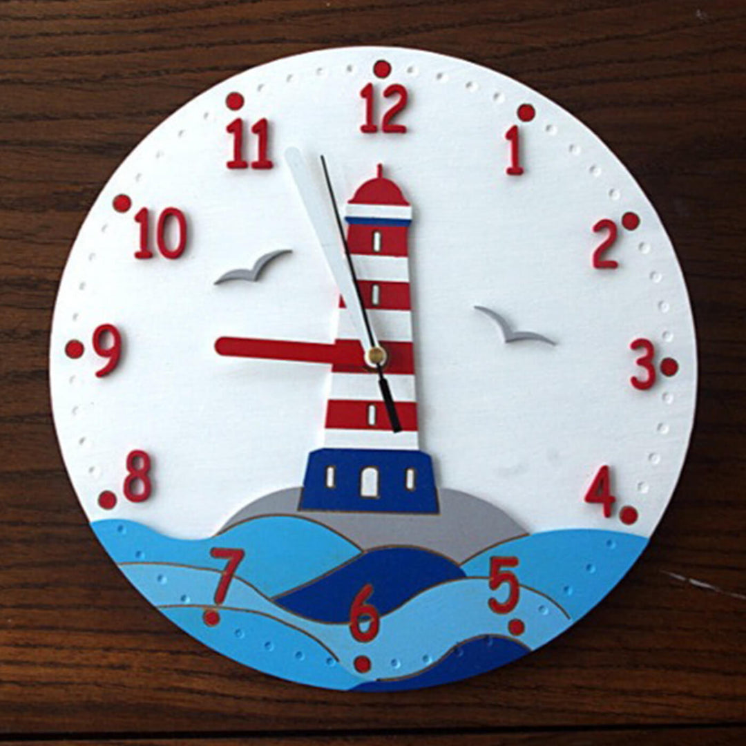 Light House Themed Wall Clock for Kids