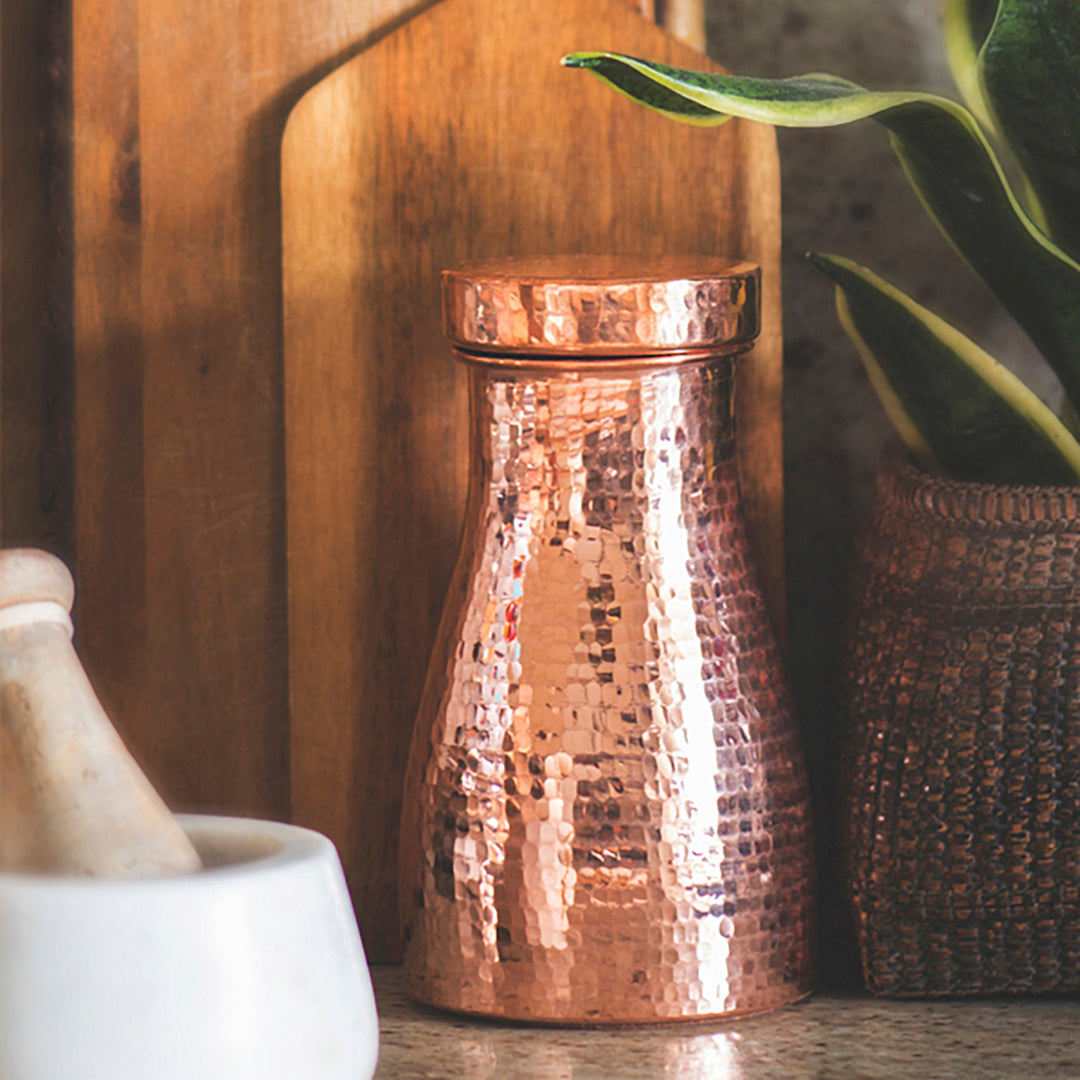 Bedside Copper Carafe