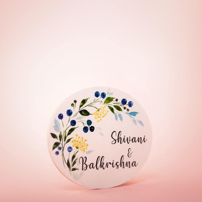 Oval Hand-painted Floral Nameboard