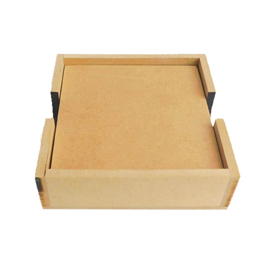 Saver Bundle - Ready-To-Paint MDF Coaster Bases with Holder - KP0151