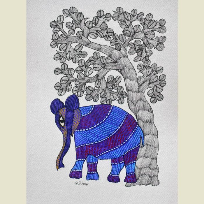 Gaj - Gond Painting 52