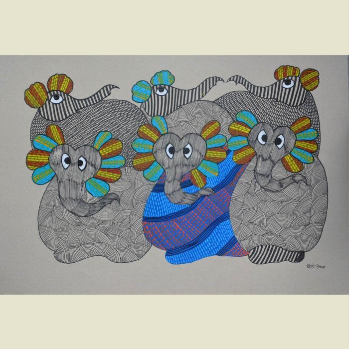 Gaj - Gond Painting 2