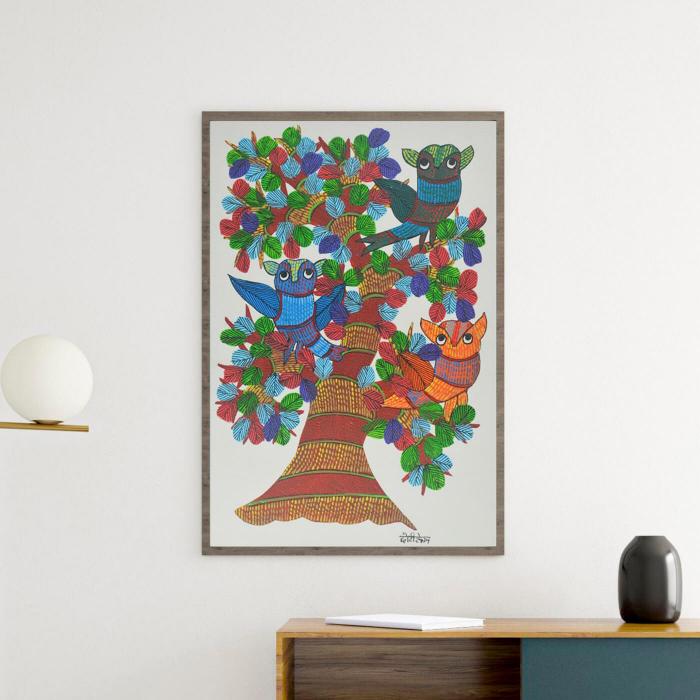 Uluk - 2x3 ft Gond Painting 67