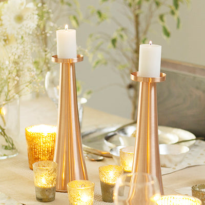 Copper Monolith Candle Stand
