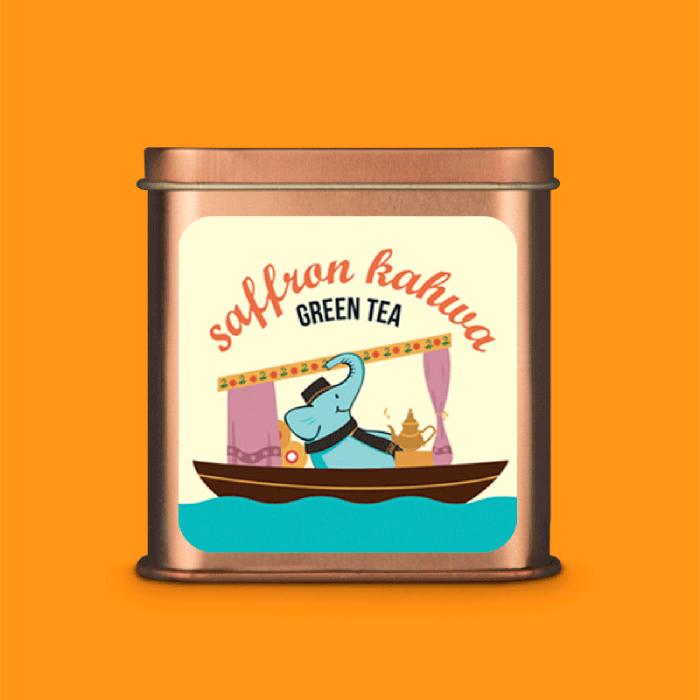 Saffron Kahwa Green tea - 100 grams
